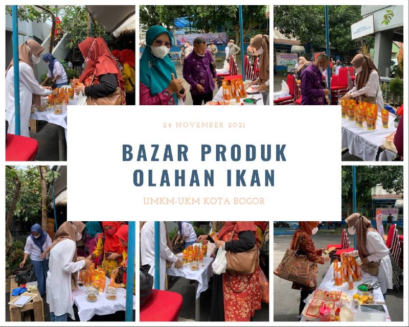 Peringati Harkannas 2021, Dinas Perikanan & Peternakan Kota Bogor Mengadakan BAZAR Produk Hasil Olahan IKAN UMKM-UKM  Kota BOGOR, JAWA BARAT.